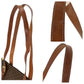 CELINE Tote Bag MC98/1 PVC, Leather Brown Gold Metal Tote Bag Shoulder Bag Macadam Women Used Authentic
