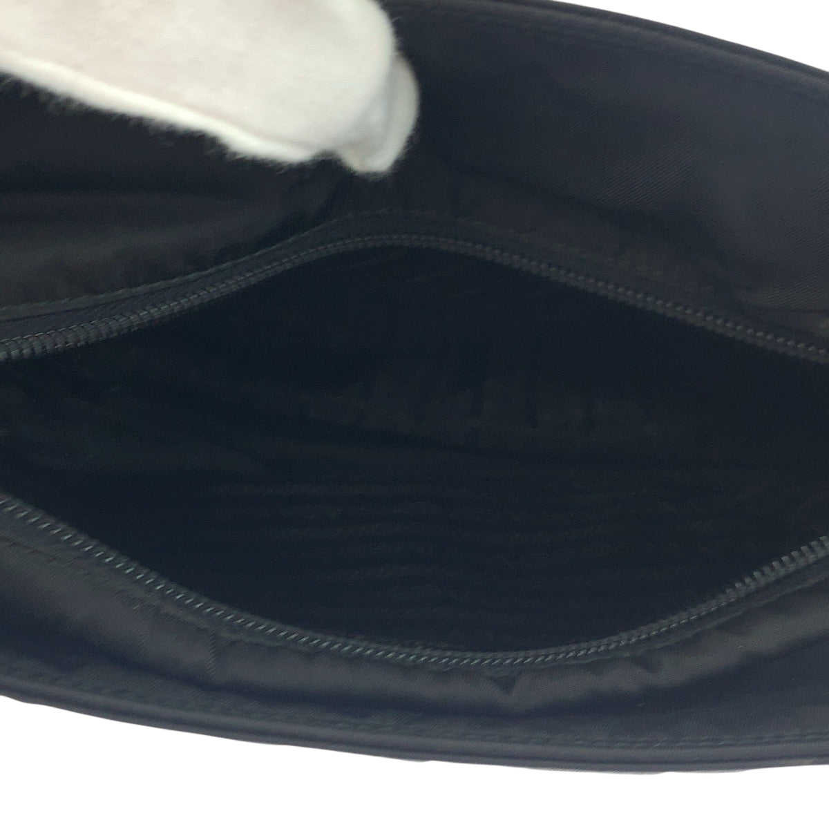PRADA Tote Bag B8489 Nylon Black SilverMetal Tote Bag handbag Test Triangle With logo Women Used Authentic