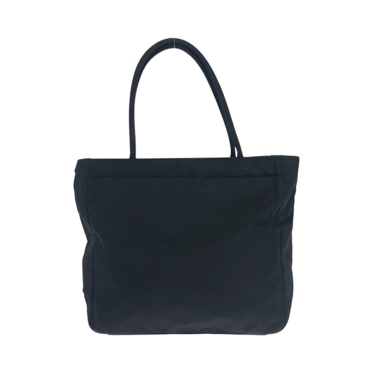 PRADA Tote Bag B8489 Nylon Black SilverMetal Tote Bag handbag Test Triangle With logo Women Used Authentic