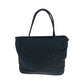 PRADA Tote Bag B8489 Nylon Black SilverMetal Tote Bag handbag Test Triangle With logo Women Used Authentic