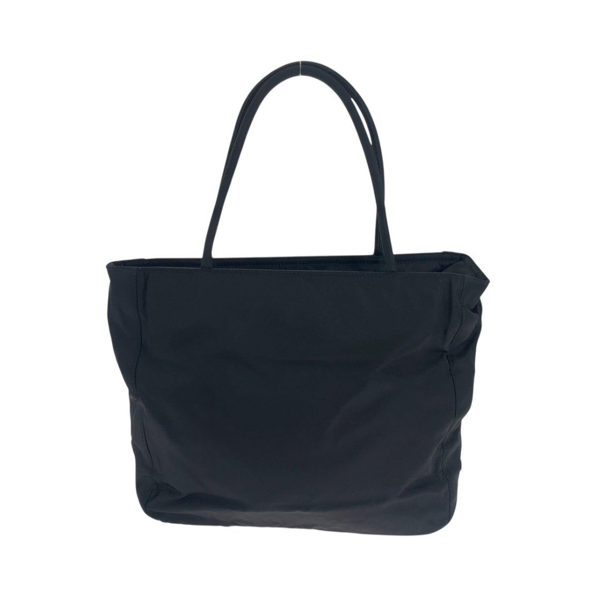 PRADA Tote Bag B8489 Nylon Black SilverMetal Tote Bag handbag Test Triangle With logo Women Used Authentic