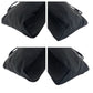 PRADA Tote Bag Nylon Black SilverMetal Tote Bag handbag Test Triangle With logo Women Used Authentic