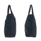 PRADA Tote Bag Nylon Black SilverMetal Tote Bag handbag Test Triangle With logo Women Used Authentic