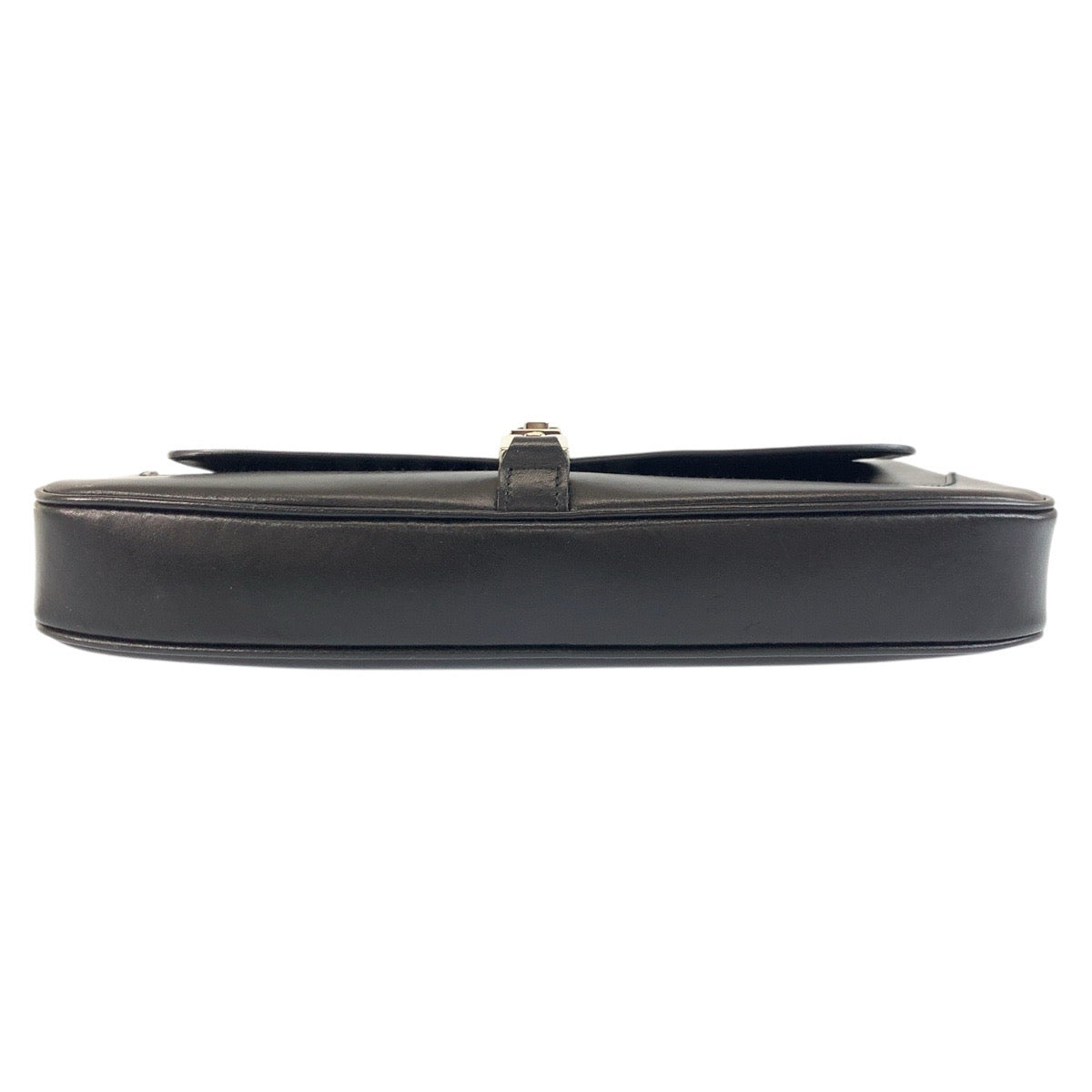 GUCCI Shoulder Bag 001 3824 leather Black SilverMetal Jackie Women Used Authentic