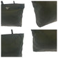 PRADA Tote Bag Nylon Khaki SilverMetal Tote Bag Shoulder Bag Test Triangle With logo Women Used Authentic