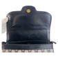 GUCCI Shoulder Bag GG Supreme canvas, leather Gray Navy Gold Metal Shoulder Bag pochette Old Gucci Women Used Authentic