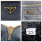 PRADA Shoulder Bag Nylon, Leather Black GoldMetal Shoulder Bag Tote Bag Test Triangle With logo Women Used Authentic