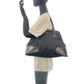 PRADA Shoulder Bag Nylon, Leather Black GoldMetal Shoulder Bag Tote Bag Test Triangle With logo Women Used Authentic