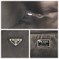 PRADA Business bag Nylon Black SilverMetal Business bag Briefcase Unisex Test Triangle With logo mens Used Authentic