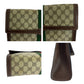 GUCCI Clutch bag GG Supreme Canvas Beige Brown Gold Metal Clutch bag business bag Gucci Perfume Sherry Line Women Used Authentic