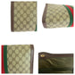 GUCCI Clutch bag GG Supreme Canvas Beige Brown Gold Metal Clutch bag business bag Gucci Perfume Sherry Line Women Used Authentic