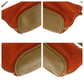 GUCCI Handbag 039 1103 Suede Orange Beige Gold Metal Handbag accessory pouch Women Used Authentic