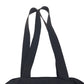 PRADA Tote Bag Nylon Black SilverMetal Tote Bag Shoulder Bag Test Triangle With logo Women Used Authentic