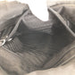 PRADA Tote Bag Nylon Black SilverMetal Tote Bag Shoulder Bag Test Triangle With logo Women Used Authentic