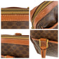 CELINE Handbag M94 PVC, Leather Brown Gold Metal Handbag Boston Duffel bag Macadam Women Used Authentic