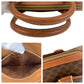 CELINE Handbag M94 PVC, Leather Brown Gold Metal Handbag Boston Duffel bag Macadam Women Used Authentic