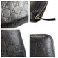 GUCCI Long Wallet Purse 245915 leather black Guccisima