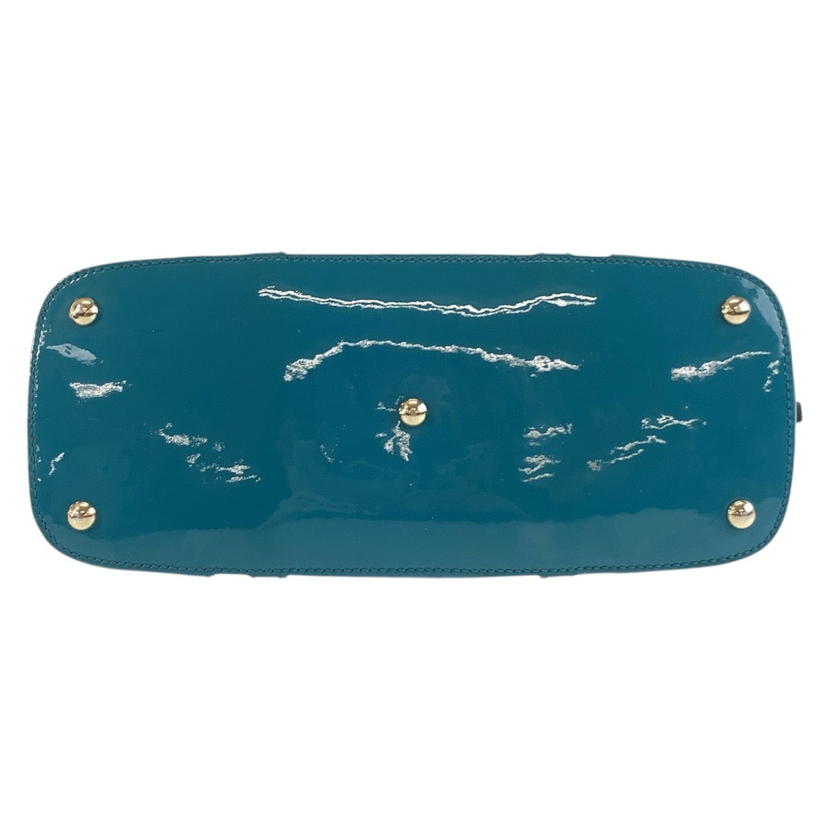 GUCCI Handbag 309617 enamel Green GoldMetal Handbag Shoulder Bag 2way Micro Guccisima Women Used Authentic