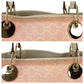 GUCCI Tote Bag 120836 GG canvas, leather Pink White Gold Metal Tote Bag Shoulder Bag Women Used Authentic