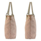 GUCCI Tote Bag 120836 GG canvas, leather Pink White Gold Metal Tote Bag Shoulder Bag Women Used Authentic