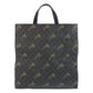 GUCCI Tote Bag 495559 GG Supreme canvas, leather Black SilverMetal Tote Bag Shoulder Bag 2way Sherry Line Tiger mens Used Authentic