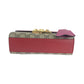 GUCCI Shoulder Bag 409487 GG Supreme Canvas Red Pink Brown Gold Metal ChainShoulder Bag Pochette Ready lock Women Used Authentic