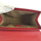 GUCCI Shoulder Bag 409487 GG Supreme Canvas Red Pink Brown Gold Metal ChainShoulder Bag Pochette Ready lock Women Used Authentic