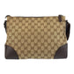 GUCCI Shoulder Bag 114273 GG canvas Beige brown Shoulder Bag Messenger bag Women Used Authentic