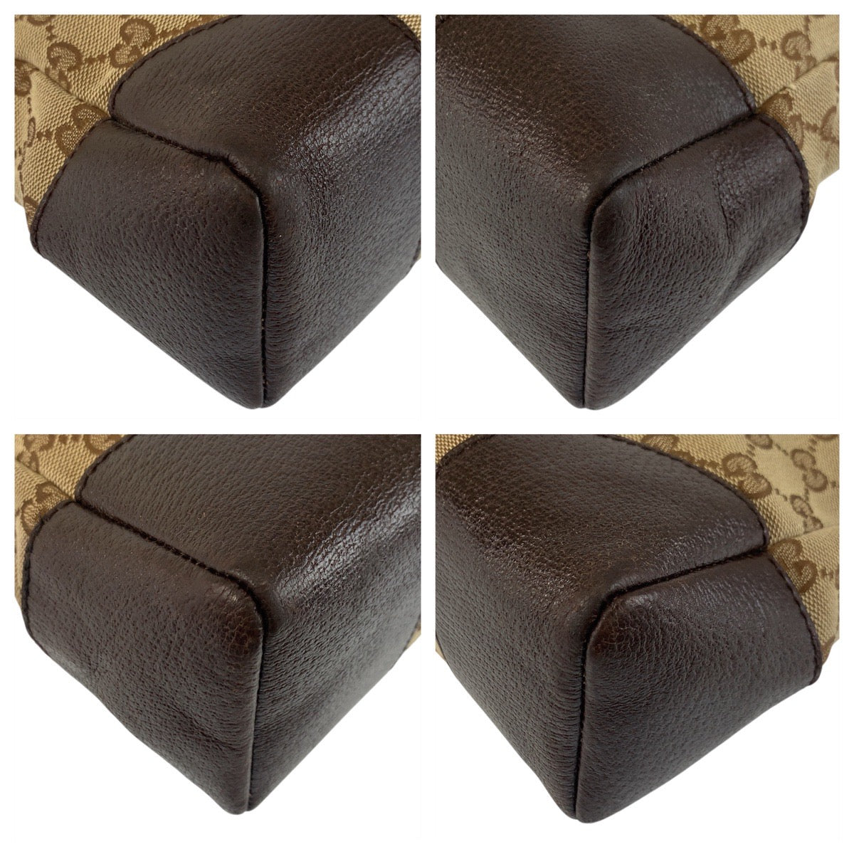 GUCCI Shoulder Bag 114273 GG canvas Beige brown Shoulder Bag Messenger bag Women Used Authentic