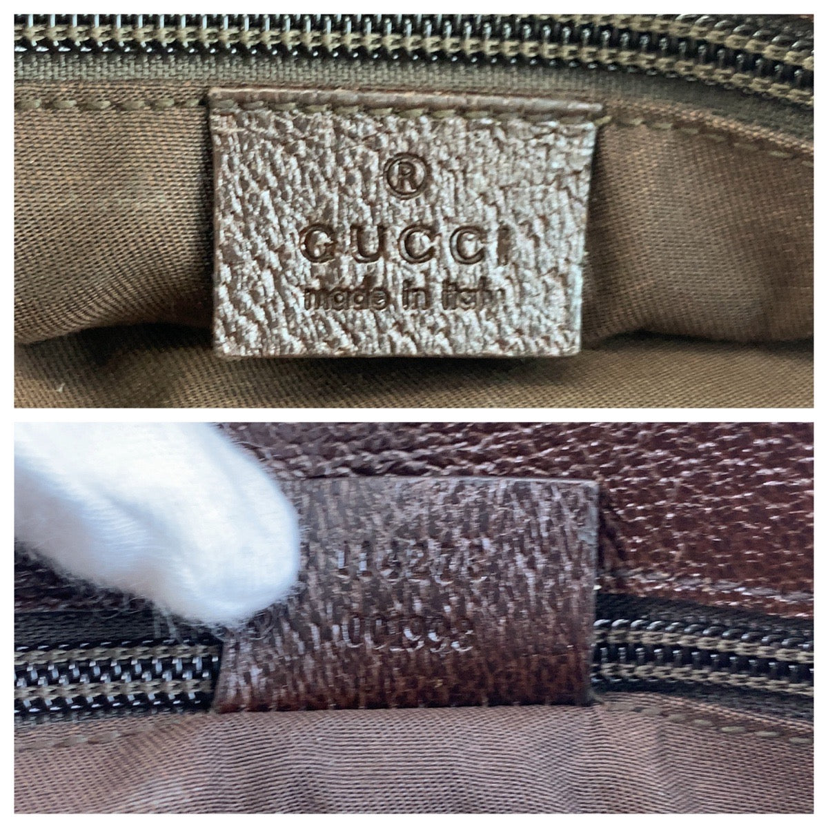 GUCCI Shoulder Bag 114273 GG canvas Beige brown Shoulder Bag Messenger bag Women Used Authentic