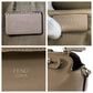 FENDI Shoulder Bag leather Greige SilverMetal Shoulder Bag Handbag 2way By the way medium Women Used Authentic