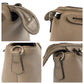 FENDI Shoulder Bag leather Greige SilverMetal Shoulder Bag Handbag 2way By the way medium Women Used Authentic