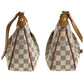LOUIS VUITTON Shoulder Bag N41113 PVC, Leather White Gray Gold Metal Shoulder Bag pochette Damier Azur SiracusaPM Women Used Authentic