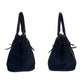 PRADA Tote Bag Nylon, Leather Navy Handbag Tote Bag Test Women Used Authentic