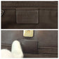 GUCCI Shoulder Bag 91762 GG canvas Beige Brown Gold Metal Shoulder Bag pochette Plate charm Women Used Authentic