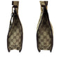 GUCCI Shoulder Bag 91762 GG canvas Beige Brown Gold Metal Shoulder Bag pochette Plate charm Women Used Authentic
