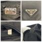 PRADA Shoulder Bag BT8994 Nylon Black SilverMetal Shoulder Bag pochette Test Triangle With logo mens Used Authentic