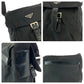 PRADA Shoulder Bag BT8994 Nylon Black SilverMetal Shoulder Bag pochette Test Triangle With logo mens Used Authentic