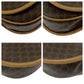 CELINE Shoulder Bag PVC, Leather Brown Crossbody Mini Shoulder Bag Pochette Macadam Women Used Authentic