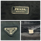 PRADA Shoulder Bag Nylon Black SilverMetal Crossbody Shoulder Bag Messenger Bag Test Triangle With logo mens Used Authentic