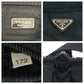 PRADA Shoulder Bag Nylon Black Silver Metal Shoulder Bag pochette Test Triangle With logo Women Used Authentic