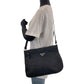 PRADA Shoulder Bag Nylon Black Silver Metal Shoulder Bag pochette Test Triangle With logo Women Used Authentic