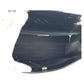 BURBERRY Tote Bag Patent leather black Tote bag Shoulder Bag Check Pattern Embossed Women Used Authentic