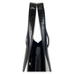 BURBERRY Tote Bag Patent leather black Tote bag Shoulder Bag Check Pattern Embossed Women Used Authentic