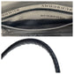 BURBERRY Shoulder Bag enamel black Shoulder Bag Check Pattern Embossed Women Used Authentic