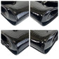 BURBERRY Shoulder Bag enamel black Shoulder Bag Check Pattern Embossed Women Used Authentic
