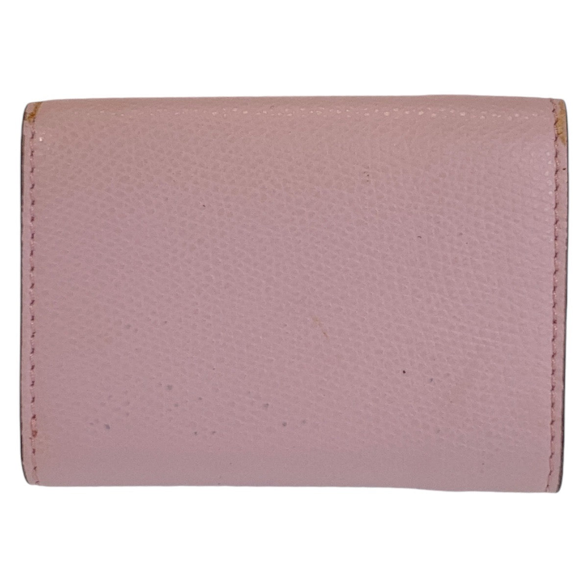 FENDI Tri-fold wallet leather Brown Folding wallet Compact wallet ZUCCA F IS FENDI Women Used Authentic