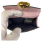 FENDI Tri-fold wallet leather Brown Folding wallet Compact wallet ZUCCA F IS FENDI Women Used Authentic