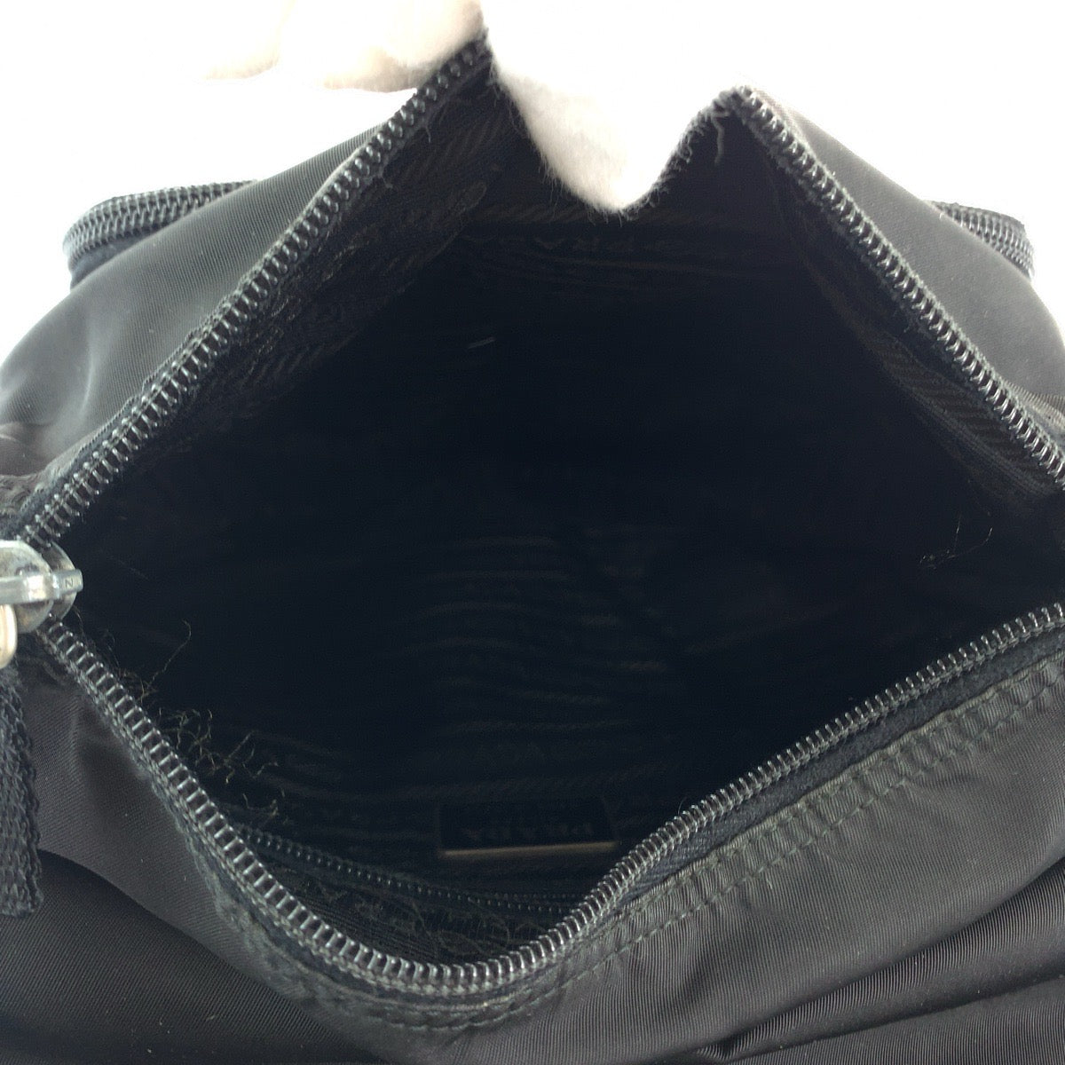 PRADA Shoulder Bag Nylon black Shoulder Bag Messenger bag Test Triangle With logo mens Used Authentic