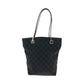 GUCCI Tote Bag 002 1099 GG canvas black Shoulder Bag Women Used Authentic